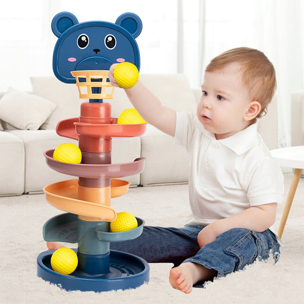 Rolling Ball Tower Baby Toy