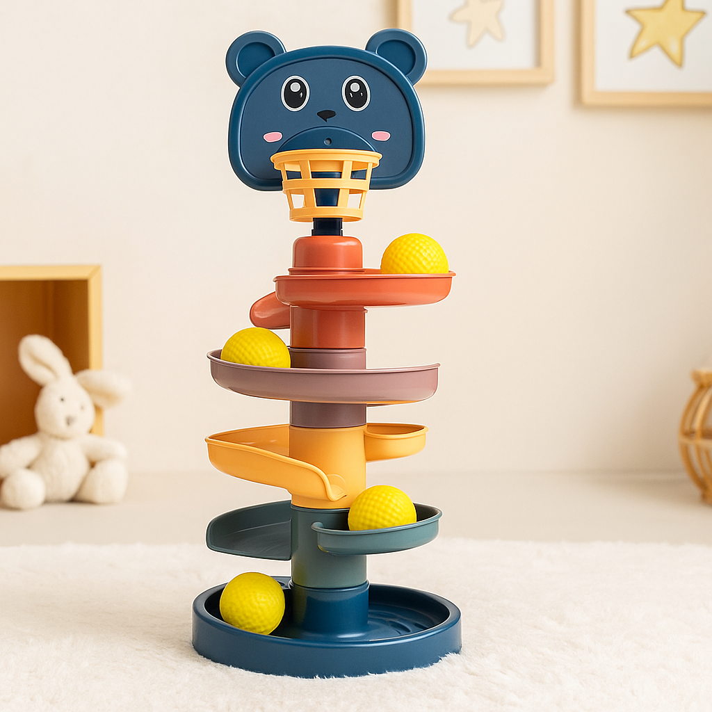 Rolling Ball Tower Baby Toy